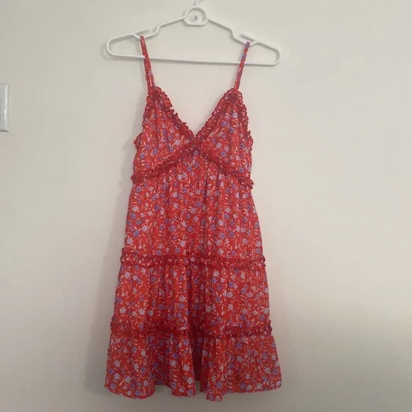 Beautiful red mini summer dress - Picture 2 of 2